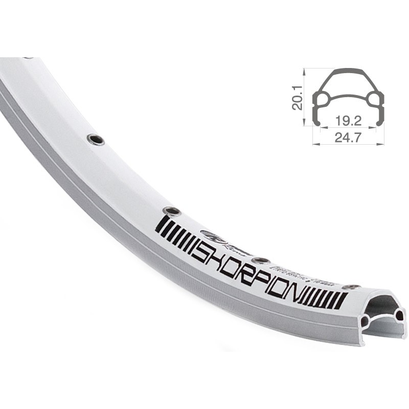 Rodi rims Skorpion 28" 32H (622-19) pilkas