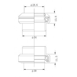 Tange Headset 1-1/8"