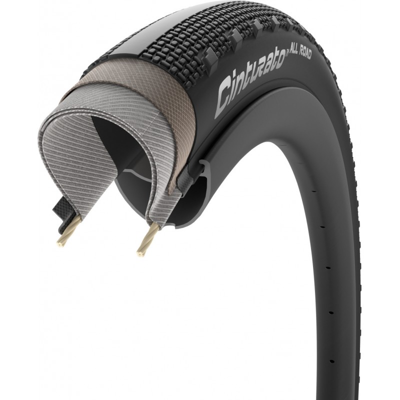 Padanga Pirelli Cinturato All Road 622-45, ProWALL gravel, 60 TPI  PROCompound Gravel, Tubeless ready, Juoda